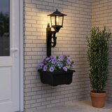  Ulična svjetiljka s saksijom Crna 29 x 28 x 74 cm ABS i PP | Eponuda.ba