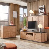 Hom`in komoda, barve hrasta, temno siva | Shoptok.si