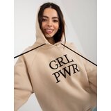 ex moda Sweatshirt-EM-BL-651-2.14X-beige | Shoptok.si