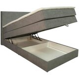 Hom`in BOXSPRING POSTELJA 120 cm x 200 cm , les, tekstil, leseni material siva | Shoptok.si