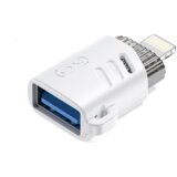 XO Adapter USB na Lightning NB256A bel, (21099203) Cene