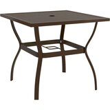 vidaXL Vrtni stol smeđi 81 5 x 81 5 x 72 cm čelični | shoptok.hr
