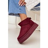 Boto Suede Snow Boots On Platform Bordeaux Corcoran | Eponuda.ba