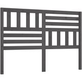  Uzglavlje za krevet sivo 166 x 4 x 100 cm od masivne borovine | shoptok.hr