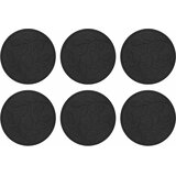  Kamen za hodanje 6 pcs Crna Ø 44 x 2 cm Guma | Eponuda.com