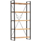 vidaXL Police za knjige s 5 razina 90x30x180 cm masivno bagremovo drvo | shoptok.hr