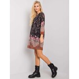 Och Bella Dress-TW-SK-BI-2667-1.72P-black-beige | Shoptok.si
