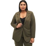 Zizzi Blazer 'Maddie' temno zelena | Shoptok.si