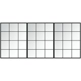  Zidna ogledala 3 kom crna 80x60 cm metalna | Eponuda.com