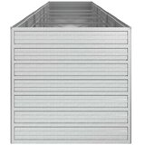  Povišena vrtna gredica 480 x 80 x 77 cm pocinčani čelik srebrna | shoptok.hr