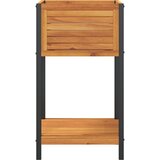  Vrtna sadilica s policom 45 x 45 x 80 cm masivno drvo i čelik | Eponuda.ba