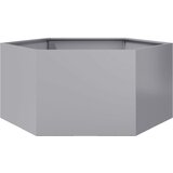 vidaXL Vrtno korito šestkotnik 104x90x45 cm pocinkano jeklo Cene