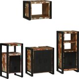 vidaXL Set namještaja za kupaonicu 4 pcs Čvrsto reciklirano drvo | shoptok.hr