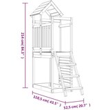  Igralna stolpnica Rjava Trdna impregnirana les - - Rjava - 34.4 - 110,5 x 52,5 x 214 cm - 2025- | Shoptok.si
