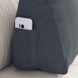  Jastuk za leđa Tamno siva 60 x 20 x 50 cm Kordura tekstil | shoptok.hr