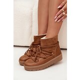 Boto Women's Snow Boots with Lacing Camel Rebekah | Shoptok.si