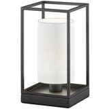Fischer & Honsel Črna/bela namizna svetilka s tekstilnim senčilom (višina 28,5 cm) Gilli – Cene