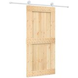  Klizna vrata s priborom za montažu 95 x 210 cm masivna borovina | shoptok.hr