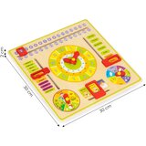ECO TOYS Lesena izobraževalna tabla koledar v angleškem jeziku | Shoptok.si