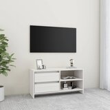 TV ormarić bijeli 80 x 31 x 39 cm od masivne borovine Cijene
