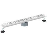  362 Stepeni Odvod za Tuš s Dizajnom Vodilice Srebrno 70 cm | shoptok.hr