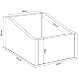  Kutija za LP ploče Staro drvo 23 x 33 x 16 cm Konstruirano drvo | shoptok.hr