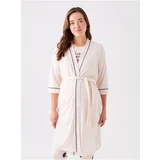 LC Waikiki Maternity Shawl Collar Plain Dressing Gown
