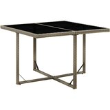  Vrtni stol sivi 109 x 107 x 74 cm od poliratana i stakla | shoptok.hr