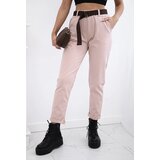 Beloved Harvey hlače s pasom blush | Shoptok.si