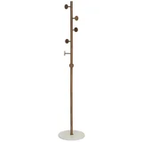 Stalak za odeću PERY 175x36,5 cm braon/bela