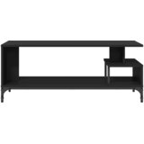 TV ormarić crni 102x40x41 cm konstruirano drvo i čelik | shoptok.hr