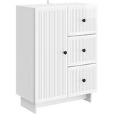  Kreveta s ladicama Bijela visokog sjaja 66 x 34,5 x 90 cm | shoptok.hr