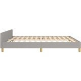  Okvir za krevet s uzglavljem svjetlosivi 160x200 cm od tkanine | shoptok.hr