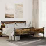 Metalni okvir kreveta bez madraca boja hrasta 180x200 cm | shoptok.hr