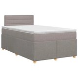  Boxspring krevet s madracem Sivosmeđa 120 x 200 cm Tkanina - Sivosmeđa 120 x 200 cm Dizajn linija | shoptok.hr
