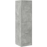 vidaXL Lekarniška omara betonsko siva 40x41x144,5 cm inženirski les | Shoptok.si