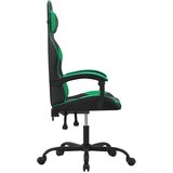  Igraća stolica crno-zelena od umjetne kože | shoptok.hr