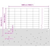 vidaXL Stupovi ograde 22 kom U-kanal 100 cm Galvanizirani čelik | shoptok.hr