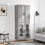  Visoka komoda siva sonome 69,5x34x180 cm od konstruiranog drva | shoptok.hr