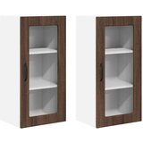  Zidni kuhinjski ormarić Zidne 2 pcs Smeđi hrast 40 x 31 x 80 cm | shoptok.hr