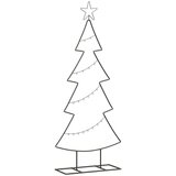 Metalna božićna jelka s stalakom Crna 125 cm Čelik | shoptok.hr