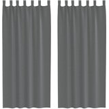 Voile zavjese s petljama 2 kom tamnosive 140x245 cm | shoptok.hr