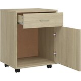 Ormarić s kotačima boja hrasta 45x38x54 cm konstruirano drvo | Eponuda.ba