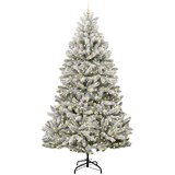 vidaXL Umjetno božićno drvce Zelena i bijela 270 cm PVC i metal | shoptok.hr