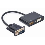 Gembrid A-VGA-HDMI-02 VGA to HDMI + VGA adapter cable, 0.15 m, black | ePonuda.com