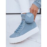 DStreet Trampki damskie WEIRA niebieskie | Shoptok.si