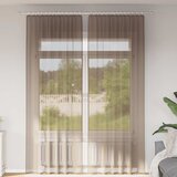 Voile zavjese s džepovima za šipke 2 kom svijetlosmeđe - Svjetlosmeđa 140 x 260 cm 1 s džepovima za šipke Cijene