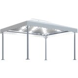 vidaXL Paviljon z LED lučkami 400x300 cm krem aluminij Cene
