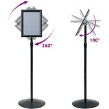  Postolje za poster Crna a4 Aluminij i PVC | shoptok.hr