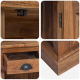 Ormarić za pohranu Prirodna 65 x 30 x 75 cm Čvrsto teak drvo | shoptok.hr
